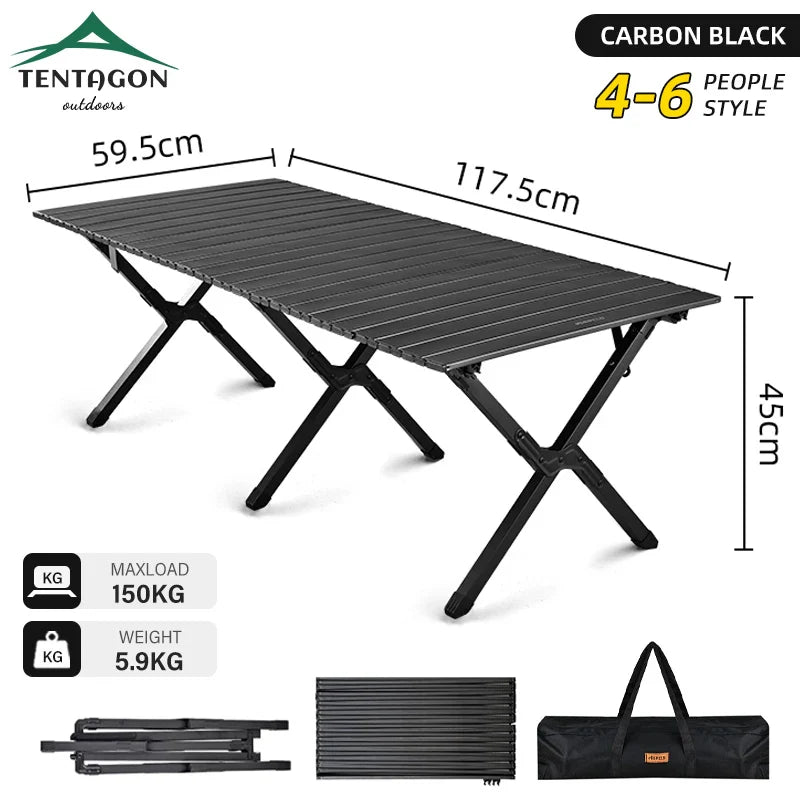 Portable Folding Camping Table – Lightweight Picnic & BBQ Side Table for Outdoor, RV, Tailgate
