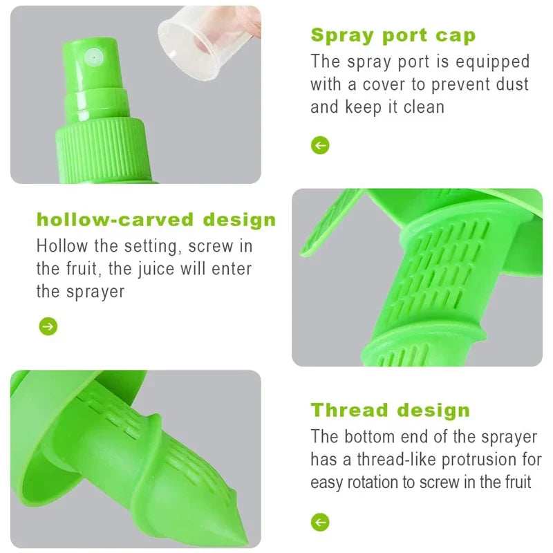 Manual Citrus Sprayer Hand Juicer, Lemon & Orange Fruit Squeezer Mist for Salad and Cooking