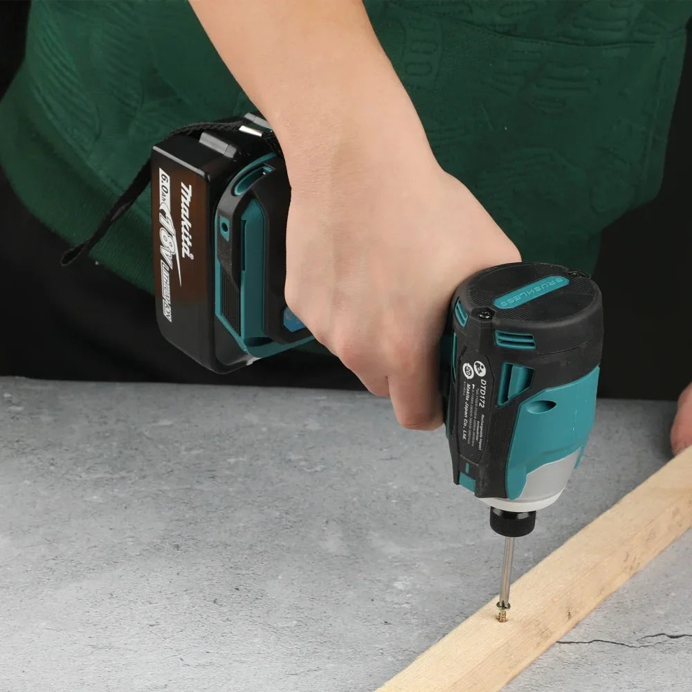 Cordless Impact Driver Brushless Motor 18V 180 N·m (133 ft·lb) T-Mode Electric Drill for Wood & Bolts