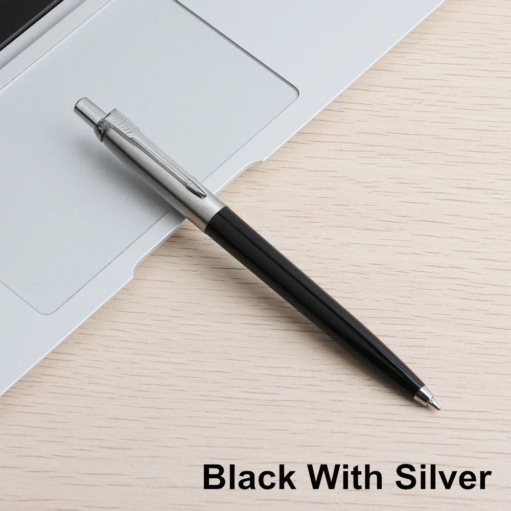 Metal Retractable Ballpoint Pens - 1/5 Pack, G2 Refill Compatible, 0.7mm Blue Ink Pens for School & Office
