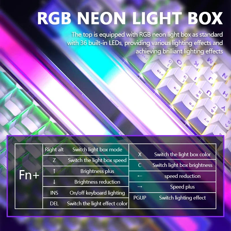 84-Key Magnetic Hot-Swap Wired Mechanical Gaming Keyboard, RGB Music Reactive, 8K (8000Hz) Polling, PBT Keycaps