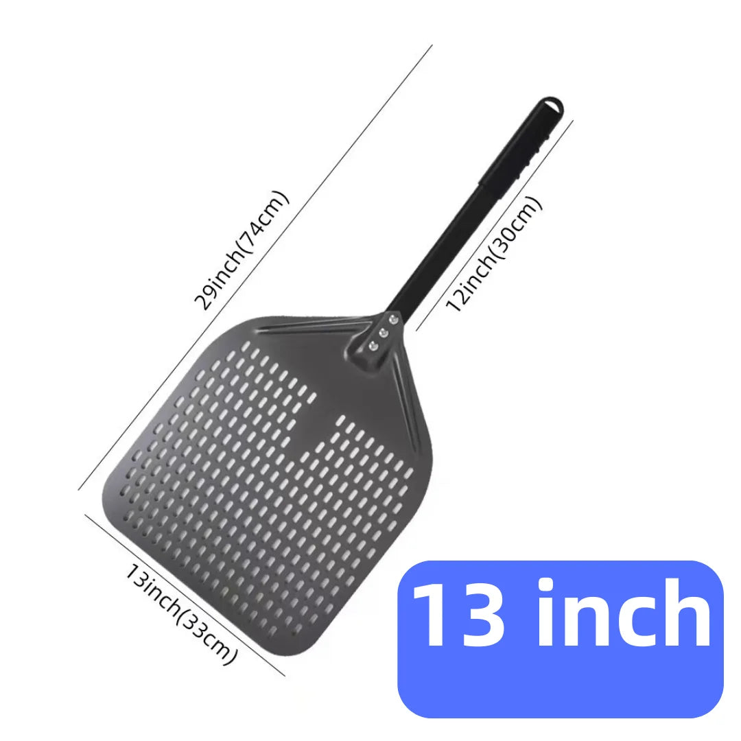 Hard-Anodized Aluminum Pizza Peel 6, 12, 13 and 14 Inch (15, 30, 33, 35.5 cm) Bread Paddle Oven Spatula