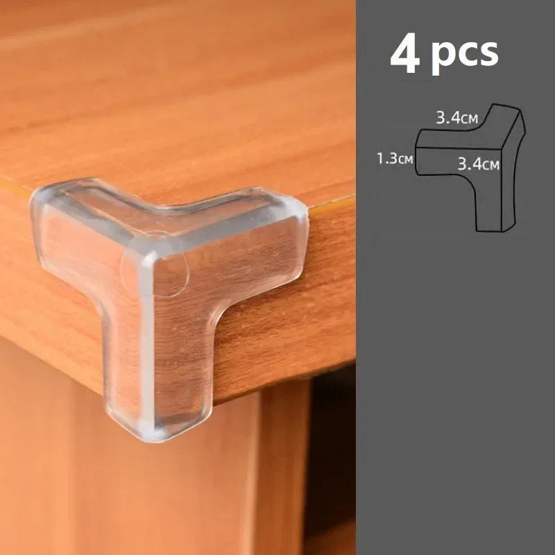 Baby Corner Protectors - Soft PVC Table Edge Guards for Child Safety, Anti-Collision Bumpers (4-Pack / 10-Pack)