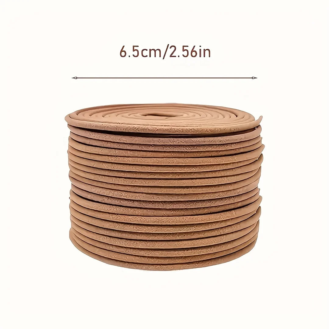 Coffee Scented Coil Incense with Stand — Sandalwood Aromatic Burner for Yoga, Meditation & Home Fragrance