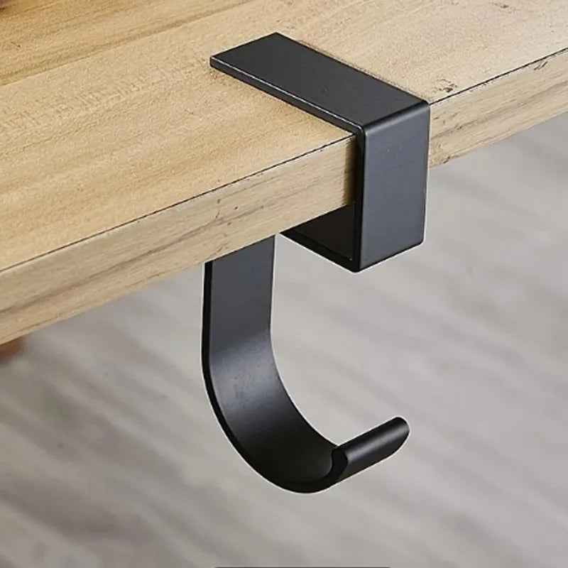 Multi-Functional Table-Side Headphone Hanger and Storage Rack, Universal Metal Headset Holder for Over-Ear & Gaming Headphones