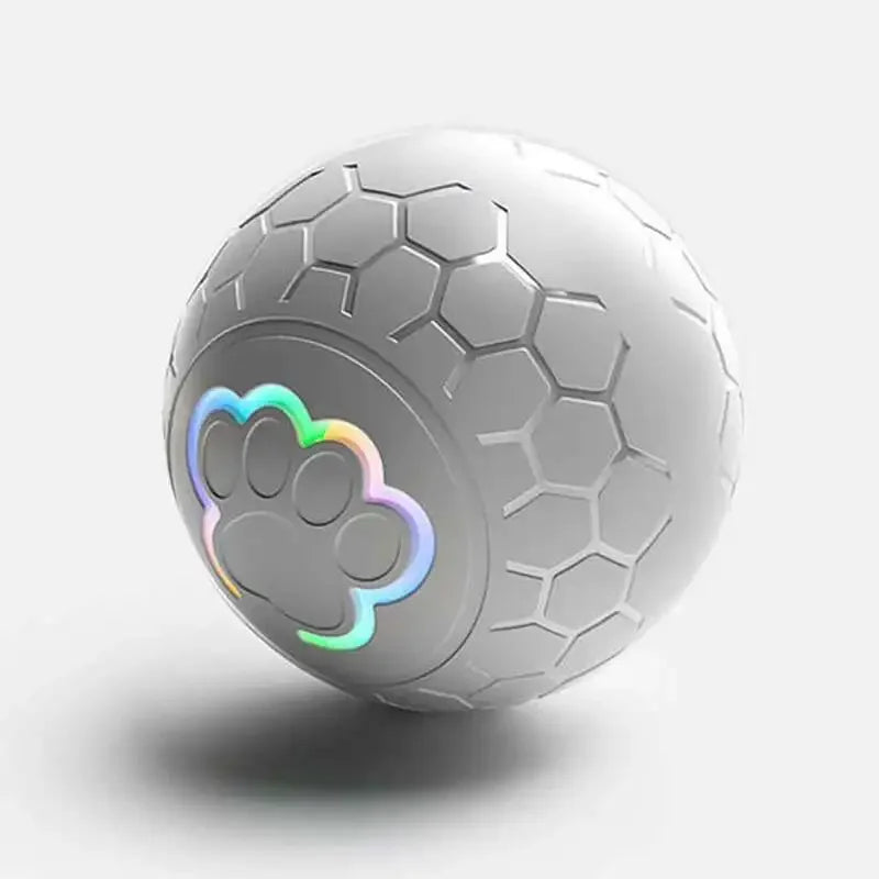 Interactive USB Rechargeable Dog & Cat Toy Ball, Automatic Bouncing Rolling LED Light, IP65 Waterproof