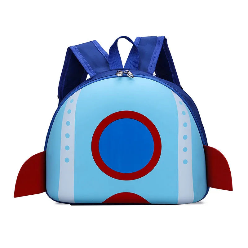 Ice Cream Shape Kids Backpack for Kindergarten - Cute Cartoon School Bag for Girls & Boys, Ages 4-6 (PVC, Zipper)