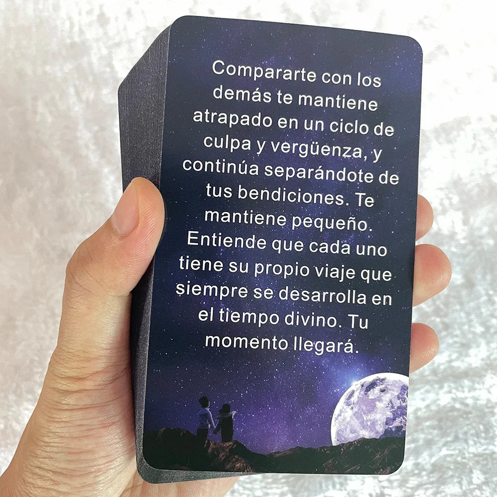 Spanish Tarot & Oracle Deck, 54 Cards, Spanish Language, Pocket 12 x 7 cm (4.72 x 2.75 in), Beginner Friendly