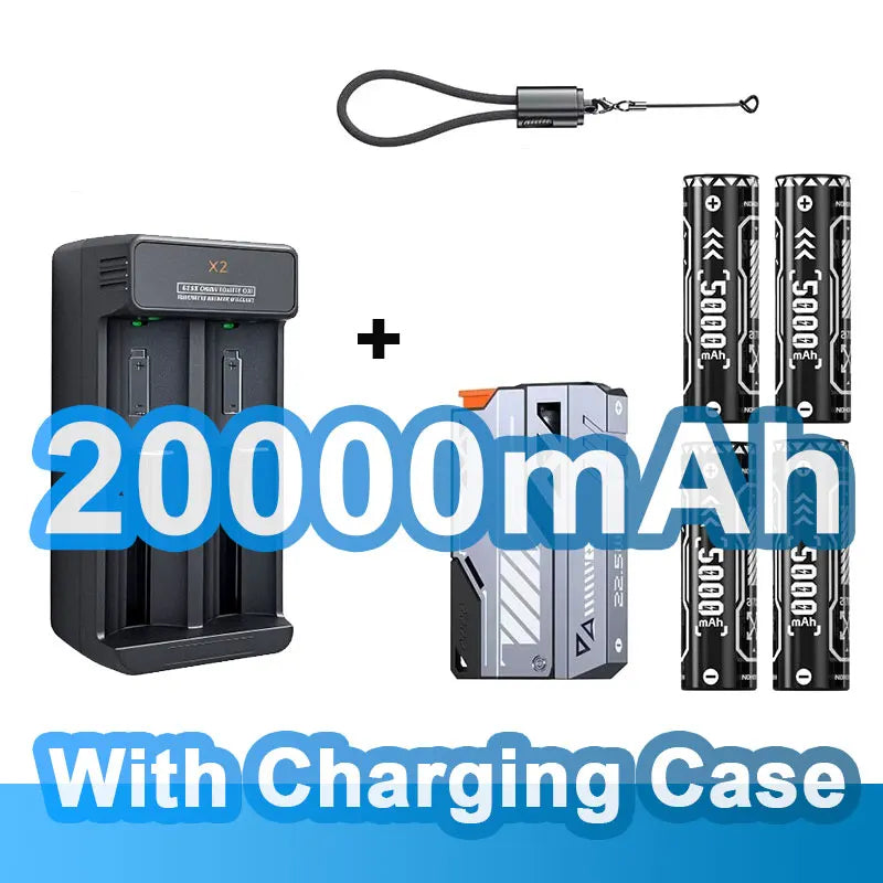 Detachable 30000mAh Power Bank — 22.5W PD Wireless Fast Charger USB-C with 21700 Replaceable Batteries