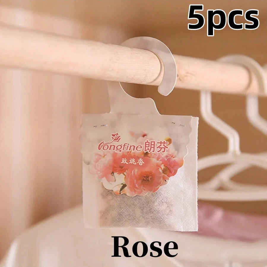 5/10-Pack Hanging Scented Sachets for Closet & Drawers — Long-Lasting Aromatherapy Air Freshener & Moth Repellent