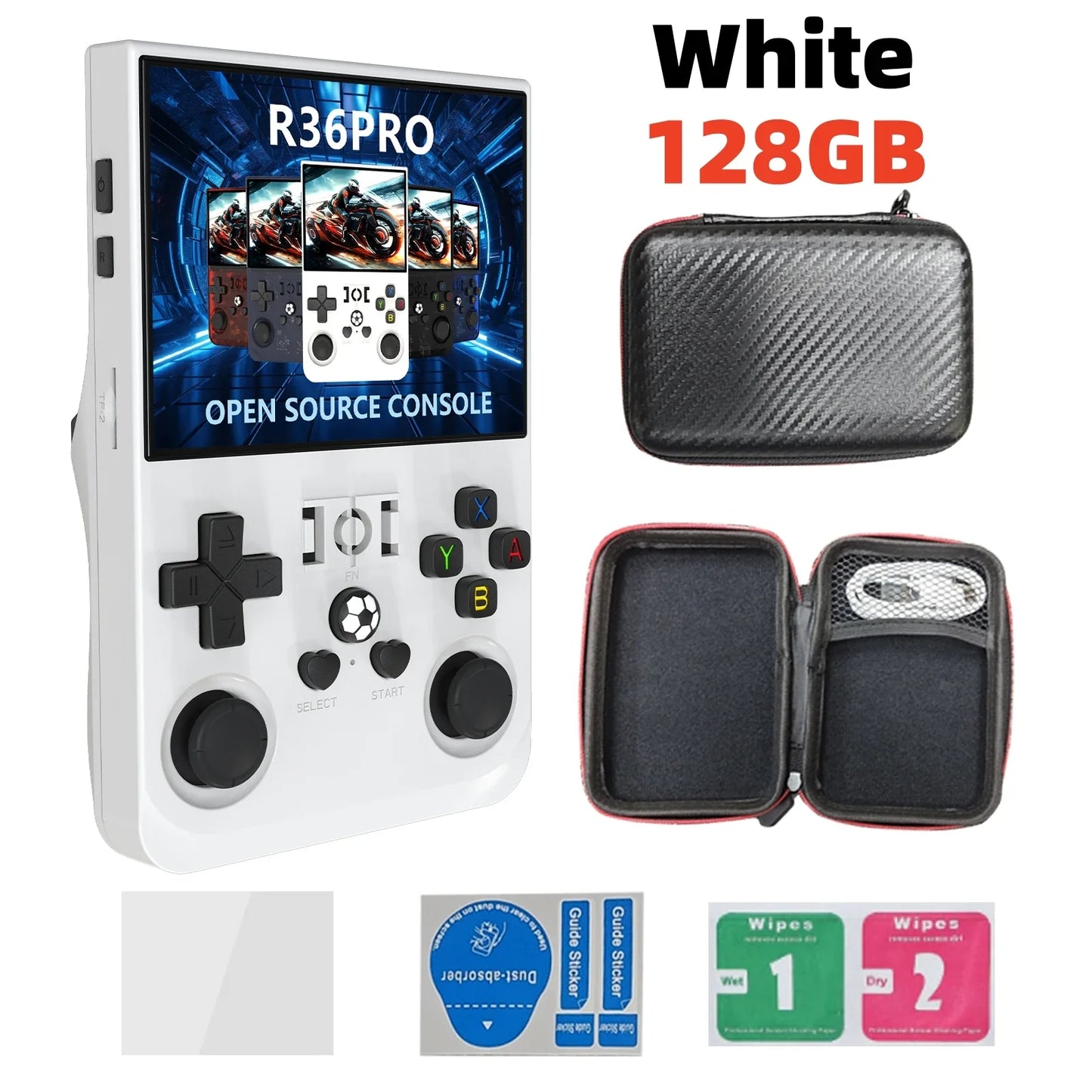 Open Source Retro Handheld Game Console Linux 3.5-Inch (8.9 cm) IPS Screen 128GB Portable Pocket Player Preloaded 22,000 Games