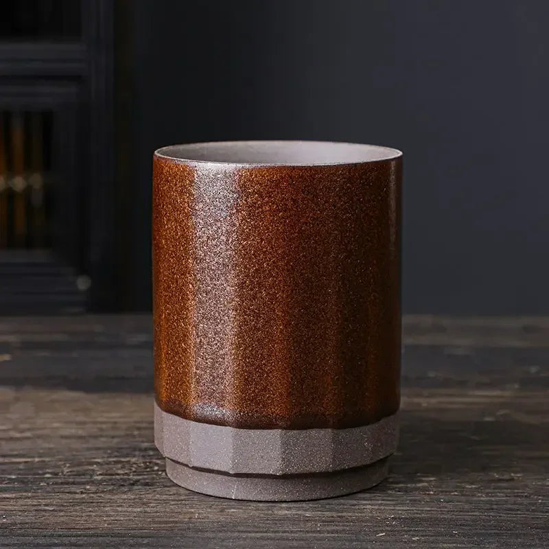 Handmade Stoneware Ceramic Mug – Large Rustic Coffee & Tea Cup, Single Piece