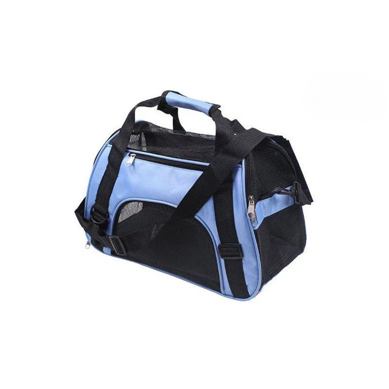 Portable Soft-Sided Pet Carrier Bag – Breathable Mesh Travel Carrier for Cats, Dogs & Puppies (S/M/L)