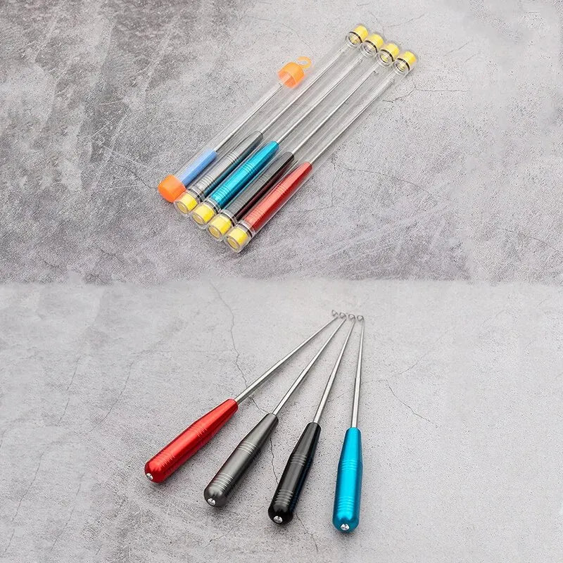 Deep-Throat Hook Unhooker — Stainless Steel Quick-Release Carp Fishing Tool