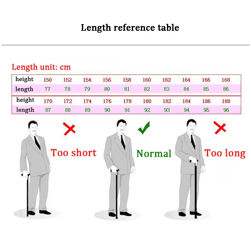 Adjustable Aluminum Walking Cane with LED Light, Non-Slip T-Handle Retractable Senior Walking Stick 28–37 in (72–94 cm)