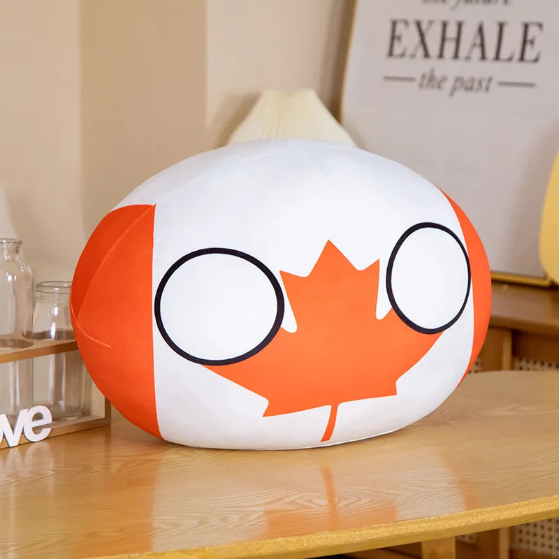 Polandball Countryball Plush Keychain 10 cm (3.9 in) 70 Designs Country Ball Pendant Stuffed Toy for Kids