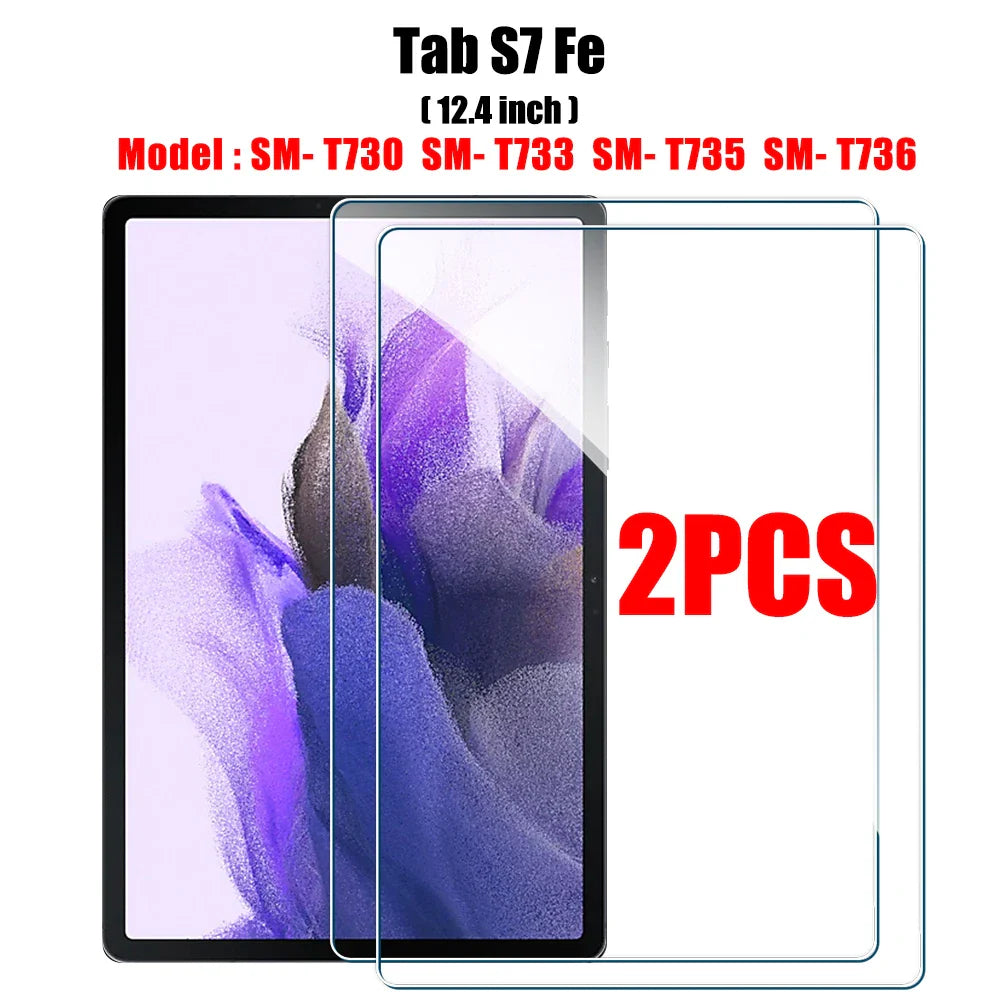 2-Pack Tempered Glass Screen Protector for Galaxy Tab Tablets – 10.8 inch (27.4 cm), Anti-Scratch Bubble-Free Film