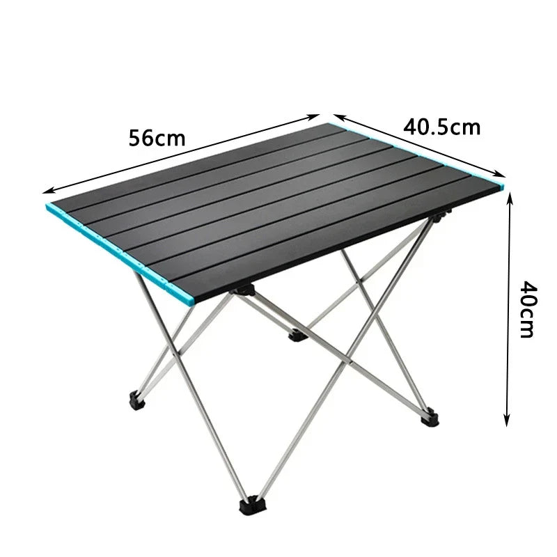 Ultralight Portable Folding Camping Table - High-Strength Aluminum Picnic & BBQ Table