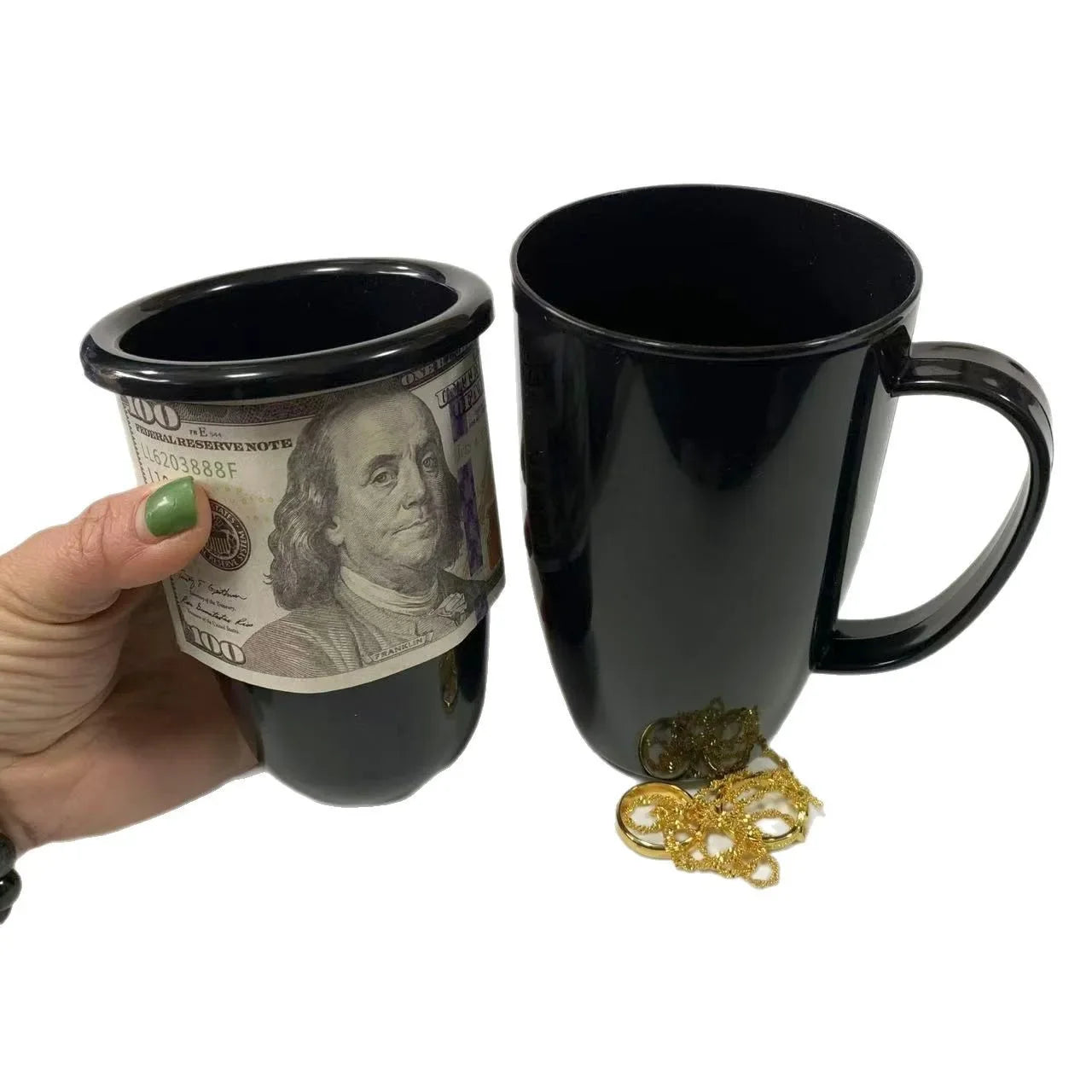 Hidden Compartment Water Bottle — Double-Walled Travel Flask with Secret Storage for Keys Cash Jewelry