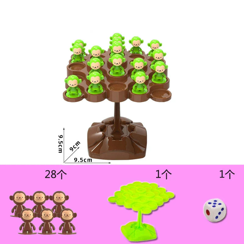 Montessori Monkey Balance Scale Toy - Balancing Tree Counting Game for Kids