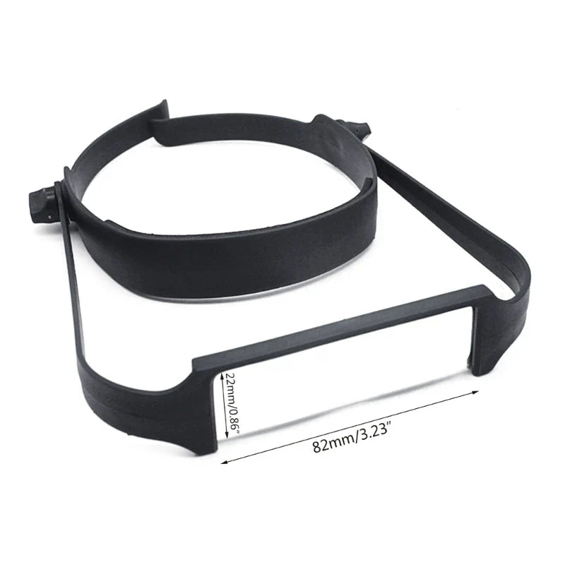 Handsfree Headband Magnifier with 4 Interchangeable Lenses for Sewing, Crafts, Watch and Jewelry Repair
