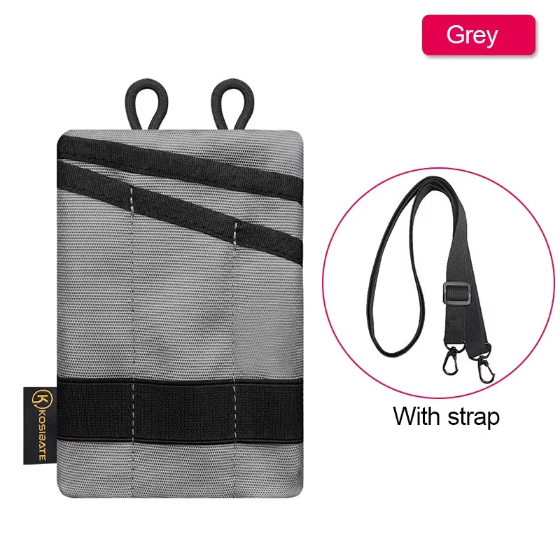 Mini Tactical EDC Waist Pouch Canvas Belt Bag - Card, Key & Coin Organizer 5.7 x 3.7 in (14.5 x 9.5 cm)