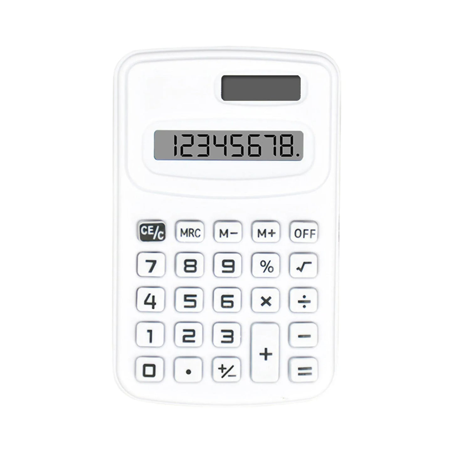 Pocket 12-Digit Solar & Battery Calculator – 4-Function Handheld for Students, Office, Accounting