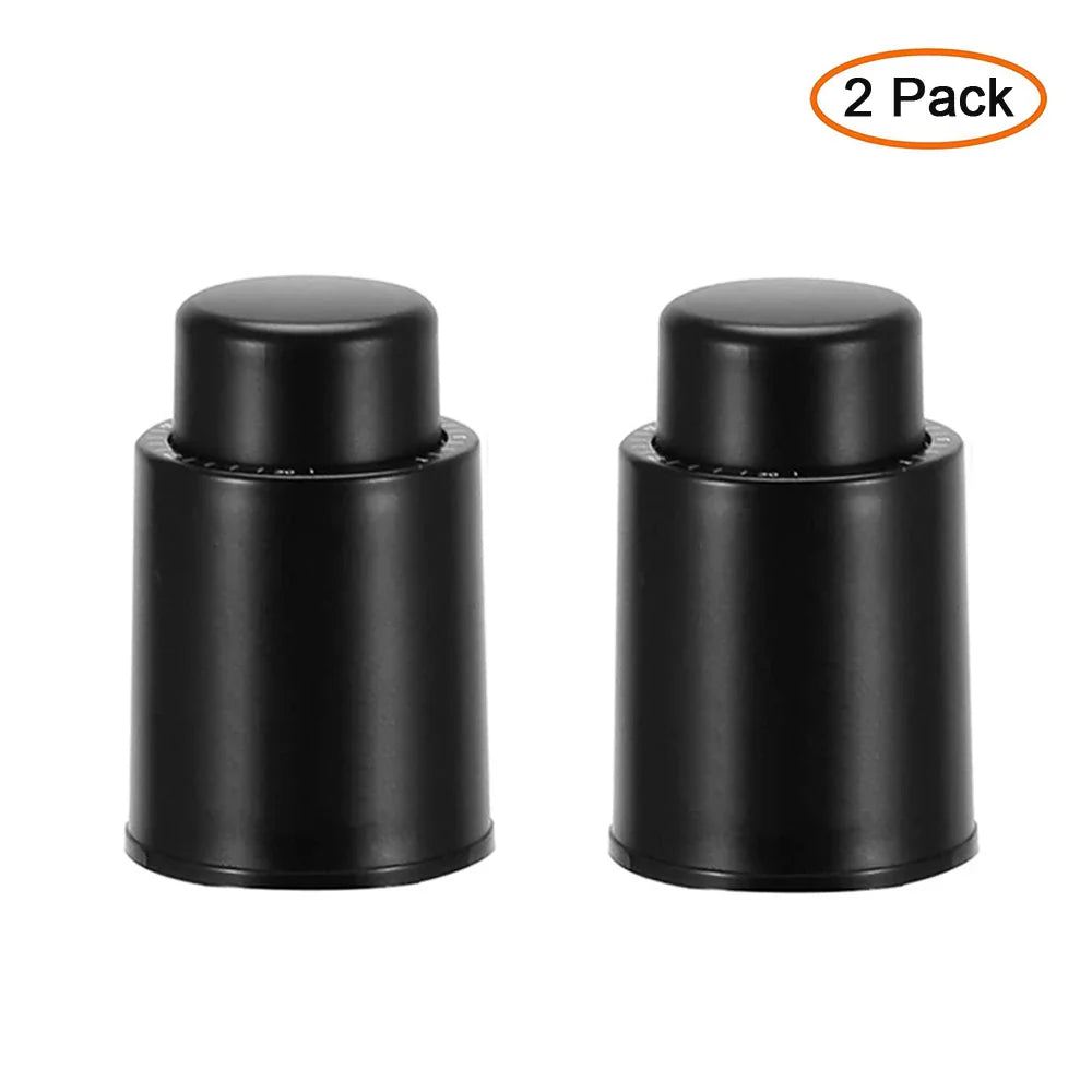 Vacuum Wine Bottle Stopper with Date Dial – Airtight Reusable Wine Sealer Pump