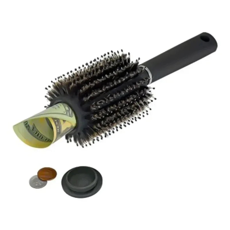 Hidden Compartment Hair Brush Stash Safe Discreet Travel Comb