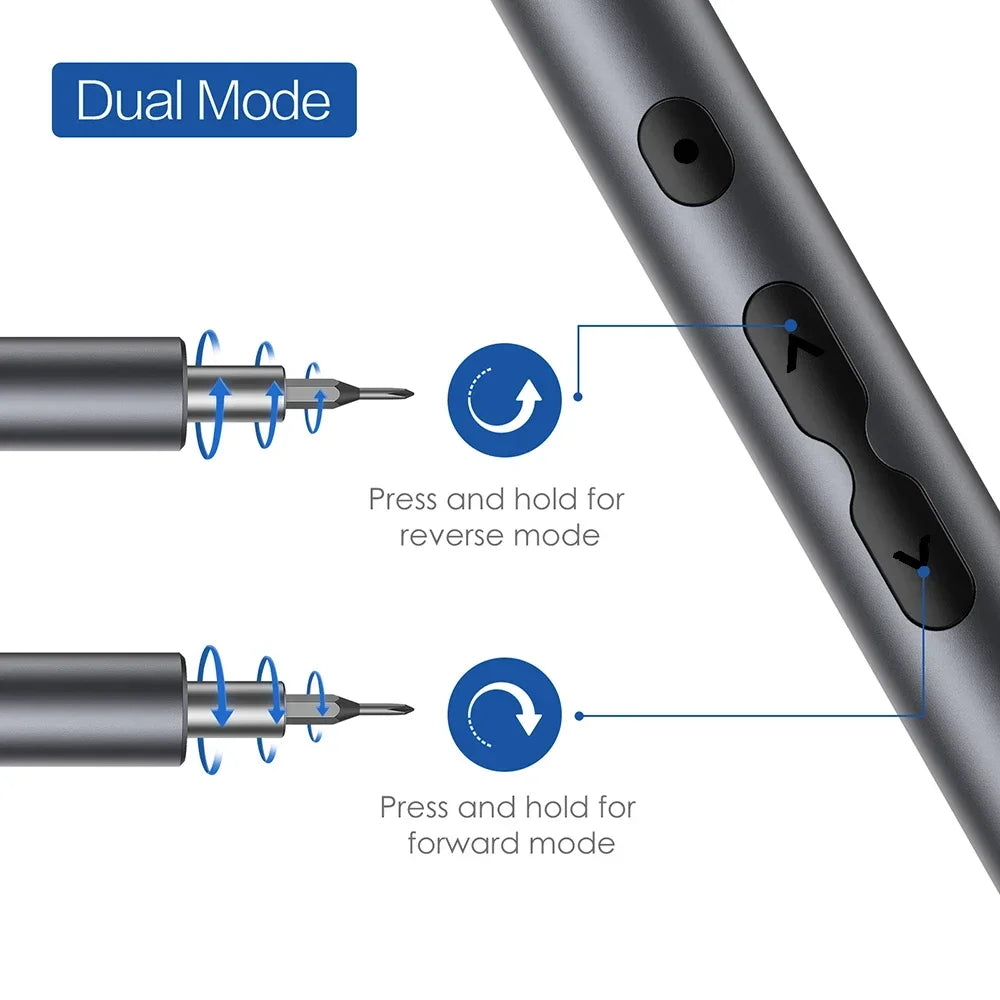 28/62-in-1 Precision Electric Screwdriver Kit — Rechargeable Cordless Mini Repair Tool Set for Phones, Laptops & Electronics