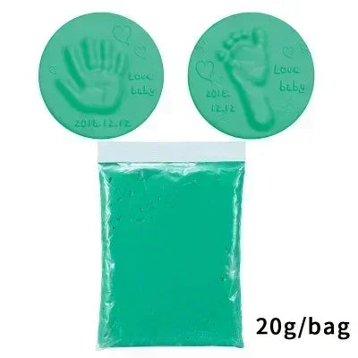 Baby Footprint Clay Kit Air-Dry 3D Hand & Footprint Keepsake DIY Non-Toxic Souvenir