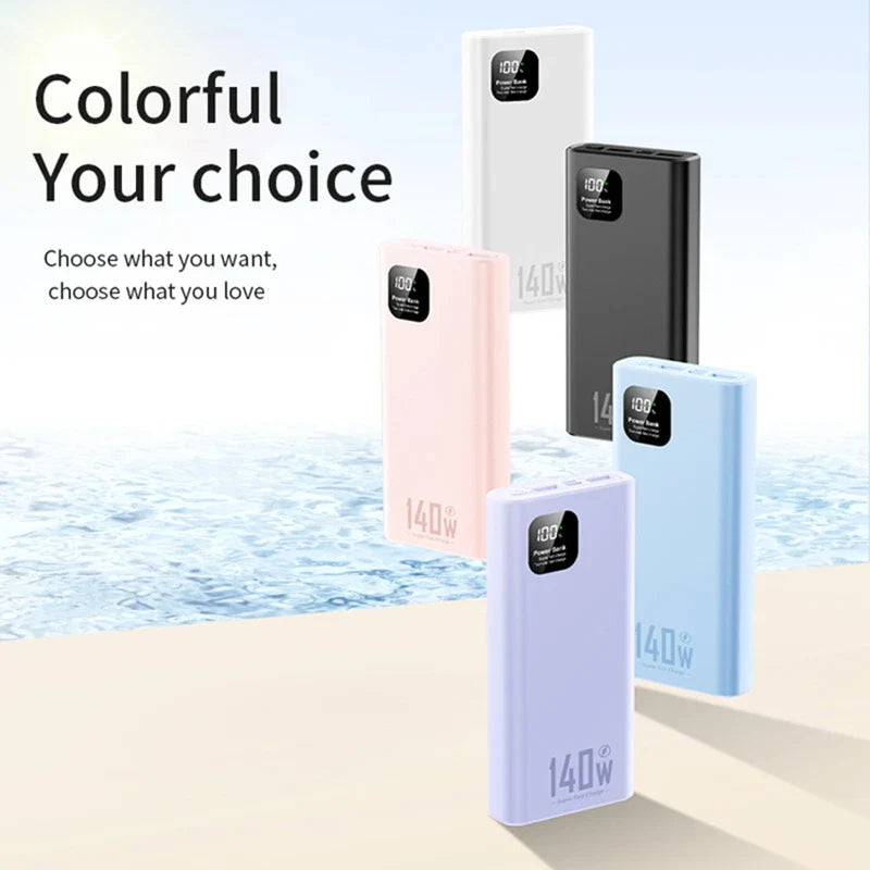 100000mAh 120W Power Bank – USB-C PD 20W Fast Charge, LED Display Portable Battery Pack for iPhone Samsung Xiaomi Tablets