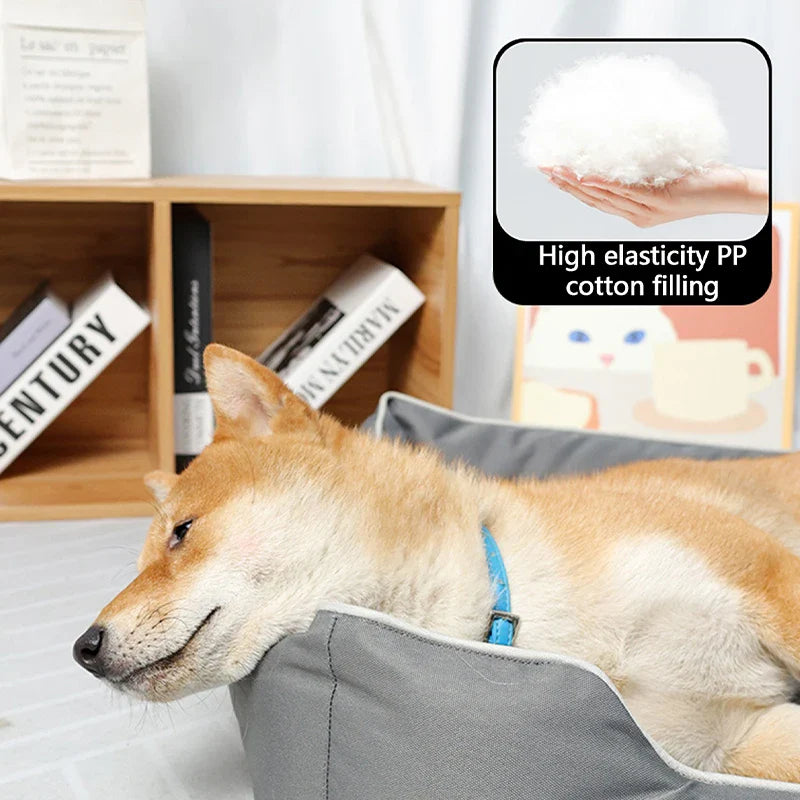 Removable Waterproof Dog Bed - 900D Oxford Bite-Resistant All-Season Pet Bed