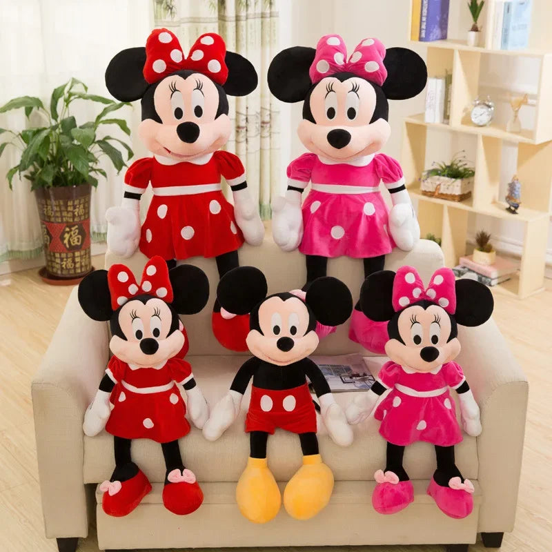 Mickey & Minnie Mouse Plush Toys Soft Stuffed Dolls Gift for Kids