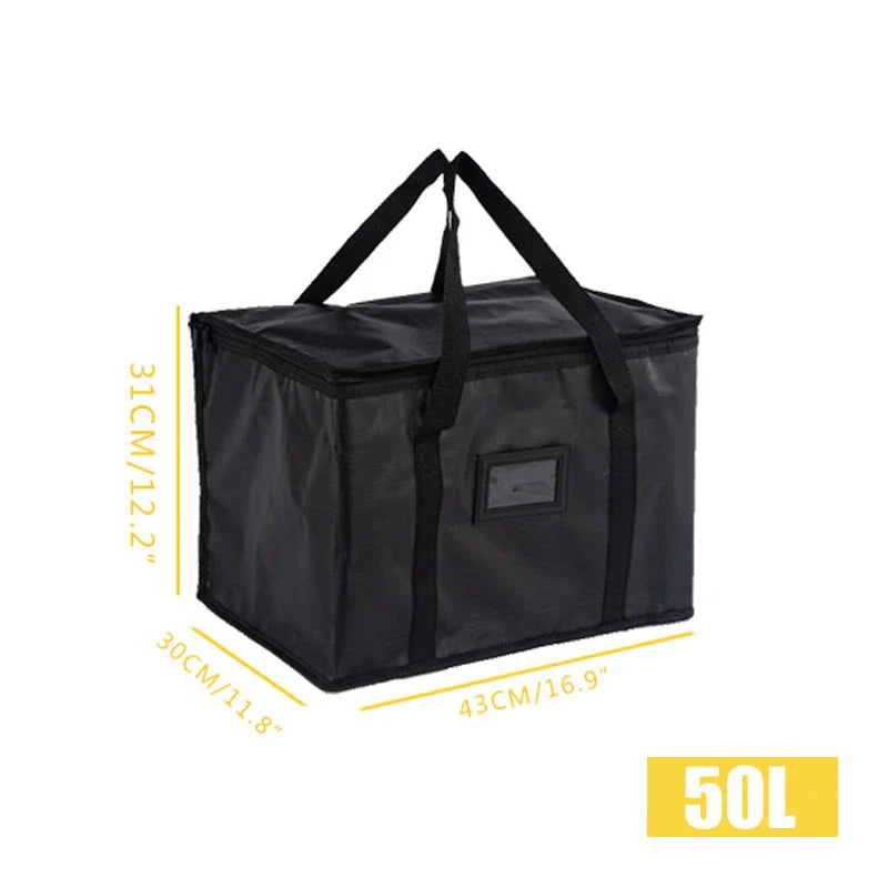 Insulated Food Delivery Cooler Bag — Thermal Pizza & Picnic Carrier (16L, 28L, 50L, Large)