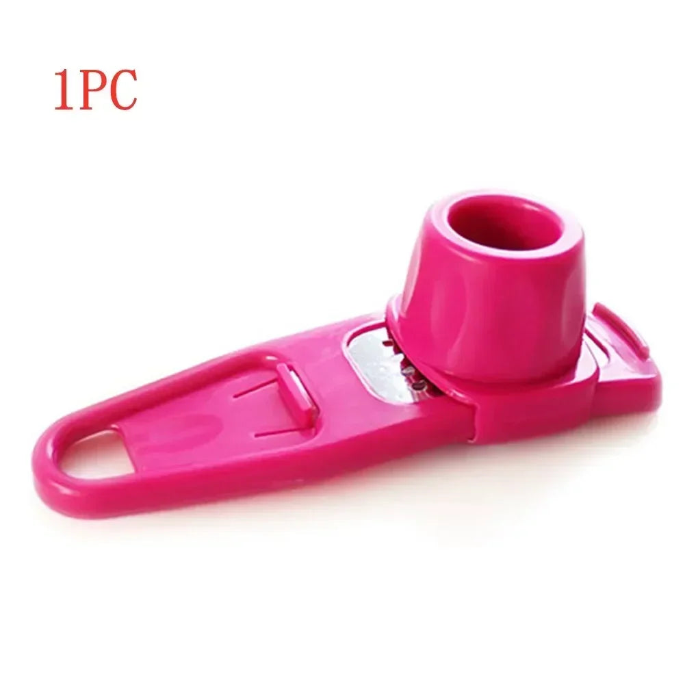 Multifunctional Manual Garlic Press & Ginger Grater — Stainless Steel Garlic Cutter Peeler