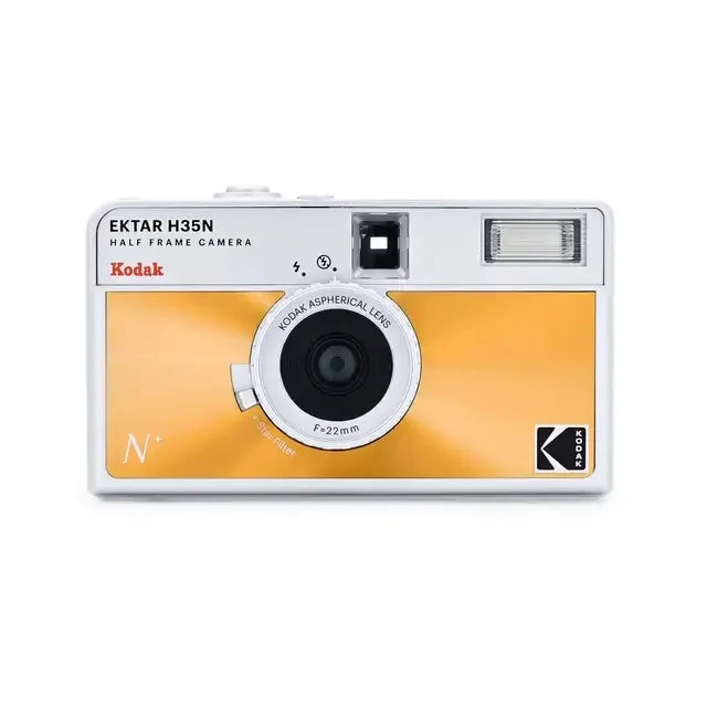 Half-Frame 35mm Film Camera with Built-In Flash – Pocket Compact Film Camera, 2x Exposures, 4 Colors