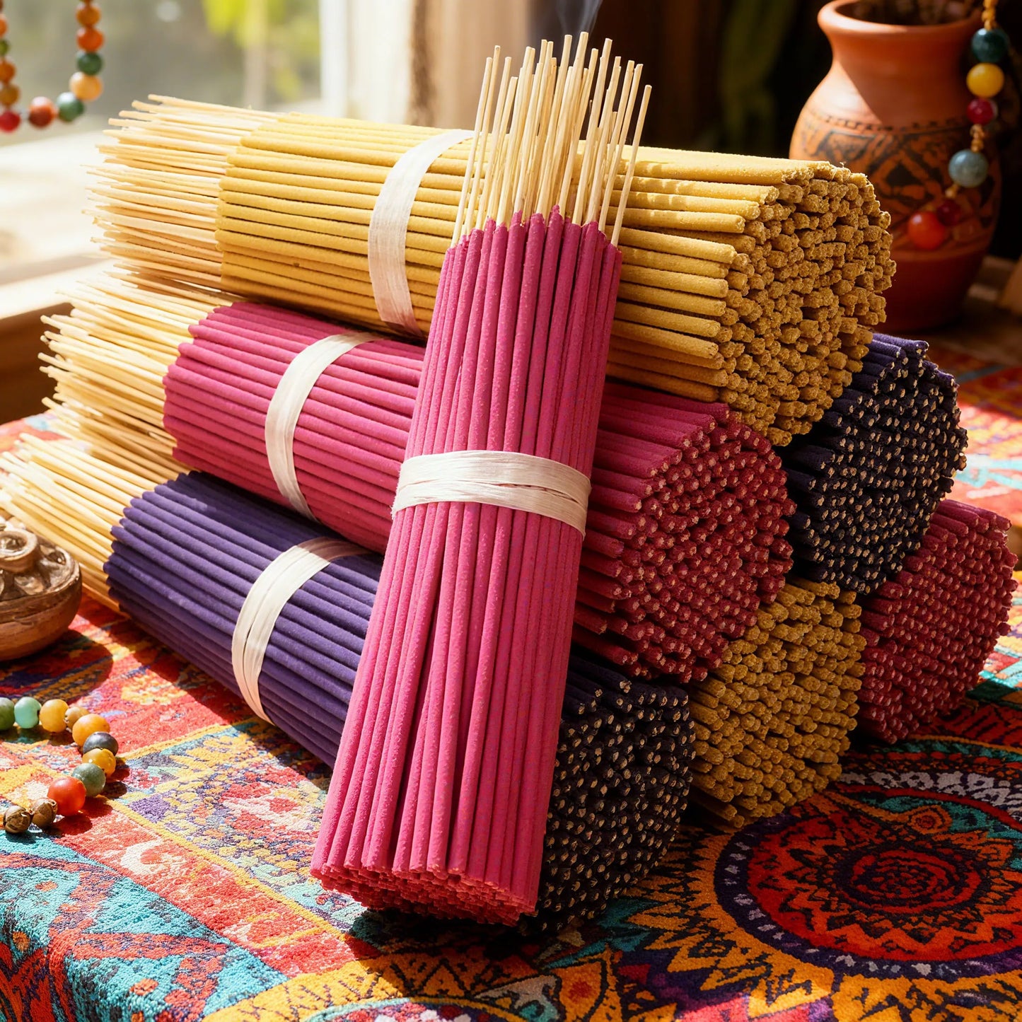 280-Pack Incense Sticks — 14-Set Assorted Scents: Lavender, Jasmine, Rose, Sandalwood, White Sage, Dragon's Blood — Long-Lasting Home & Meditation Aromatherapy