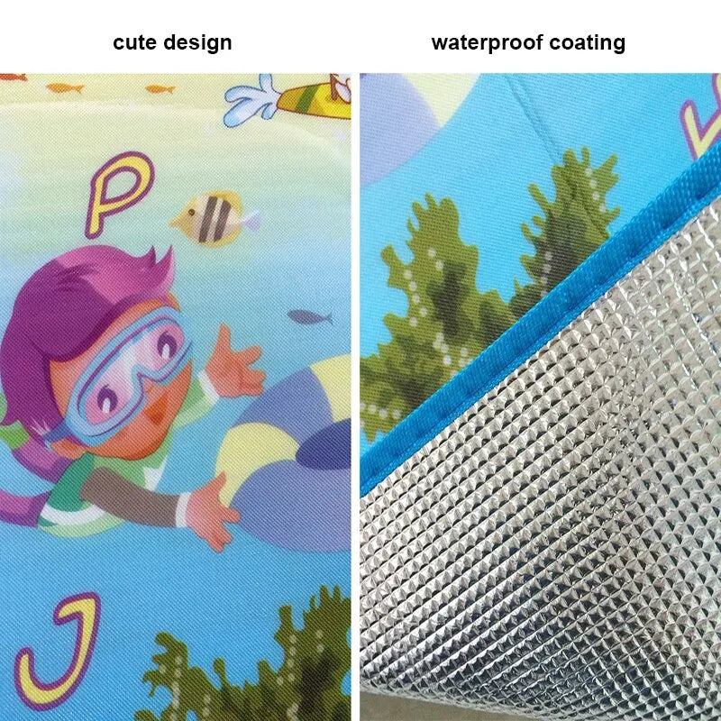 Waterproof Baby Play Mat 180x120 cm (71x47 in) 0.3 cm Soft Foam Crawling Mat for Kids Indoor Outdoor