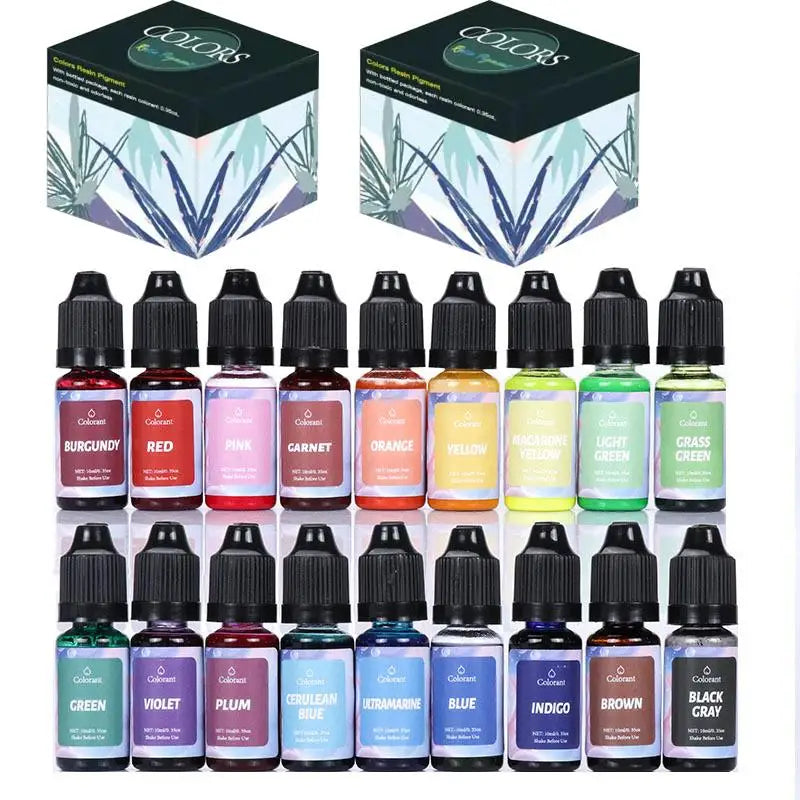 Candle Dye Liquid Colorant Kit – Pigment Set for DIY Candles & Soap, Compatible with Soy Beeswax Gel Paraffin (10ml / 5ml Bottles)