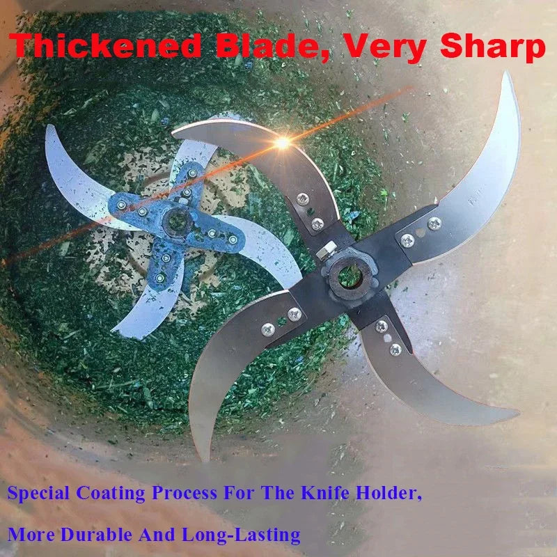 Replacement Farming Chopper Blade 8.5 cm (3.35 in) Stainless Steel Alloy — 8mm/12mm Fit for Vegetable & Fruit Cutters