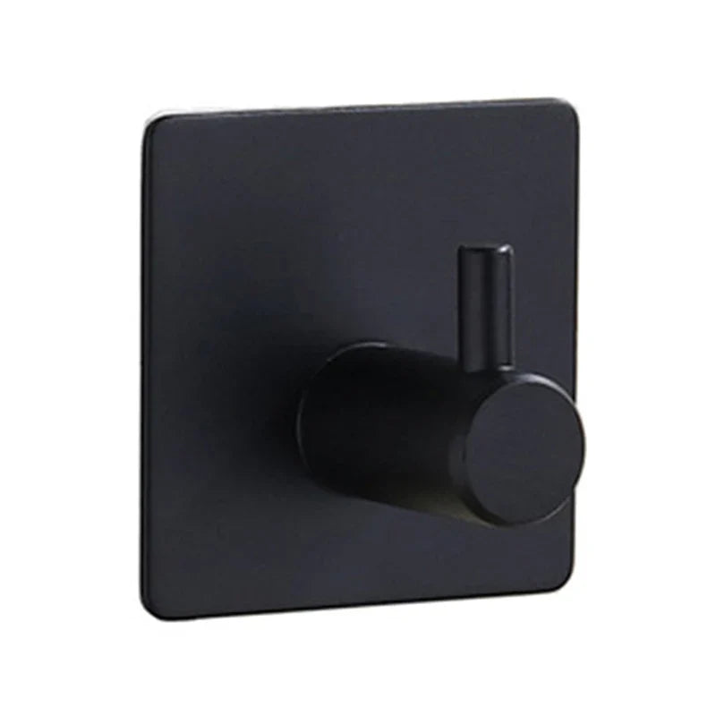 Stainless Steel Bathroom Hardware Set - Towel Rack, Toilet Paper Holder & Hook (Polished Silver)