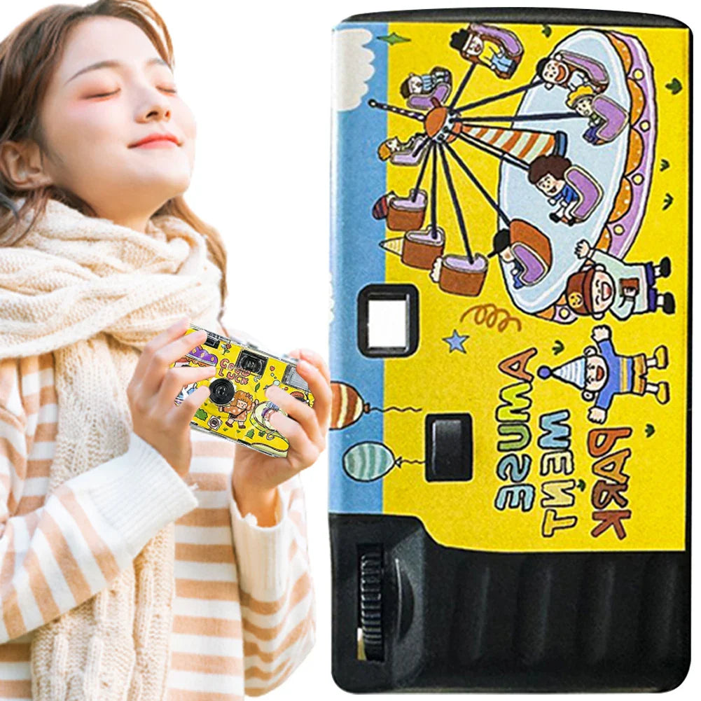 35mm Disposable Film Camera with Flash – ISO 400 Single-Use Half-Frame Camera for Weddings, Travel & Parties