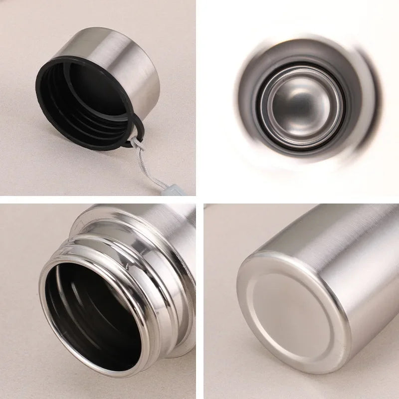 1L (33.8 fl oz) Stainless Steel Vacuum Thermos Water Bottle – Durable Sport Flask for Camping & Gym