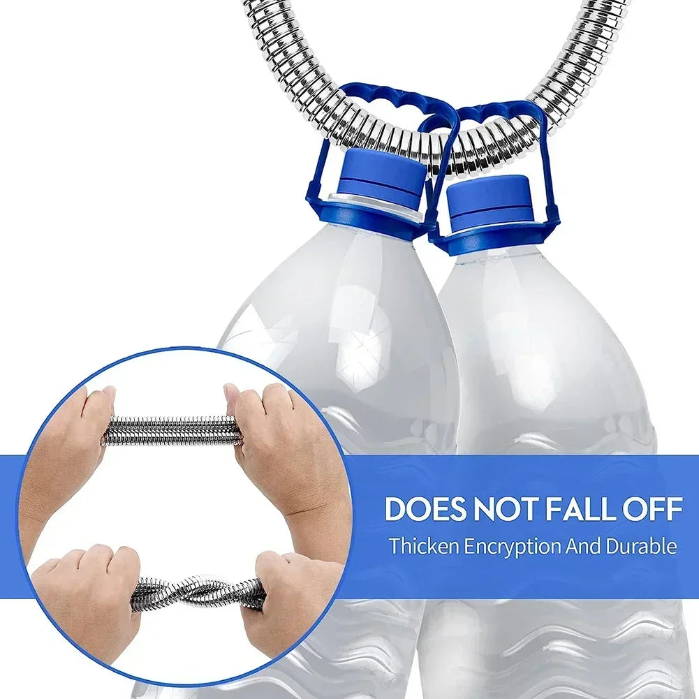 2M (6.6 ft) Stainless Steel Shower Hose Extension – Bathroom Water Pipe