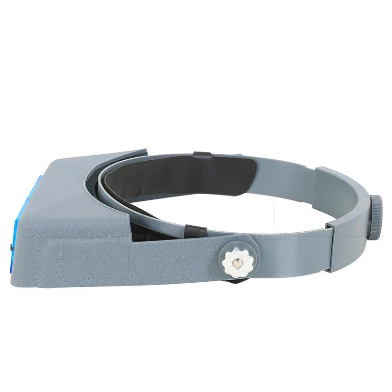 4-Lens Headband Magnifier Optivisor 1.5x 2x 2.5x 3.5x for Watch Repair, Jewelry Making, Welding