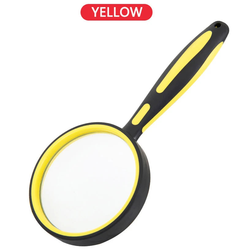 5-10X Adjustable Magnifying Glass with Non-Slip Rubber Handle, Kids Nature Explorer & Senior Reading Magnifier