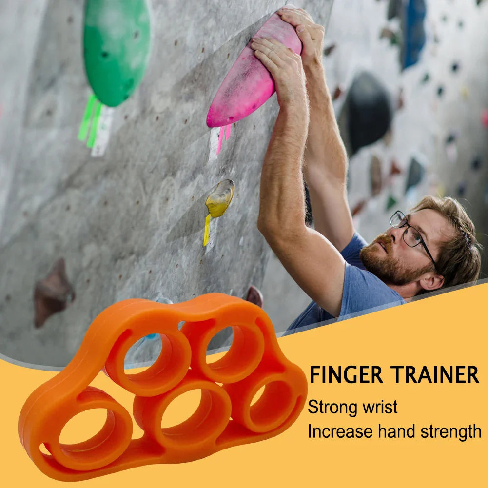 5-Finger Silicone Finger Strengthener Ring – Hand Grip & Finger Exerciser for Rehab, Guitar Practice, Stress Relief