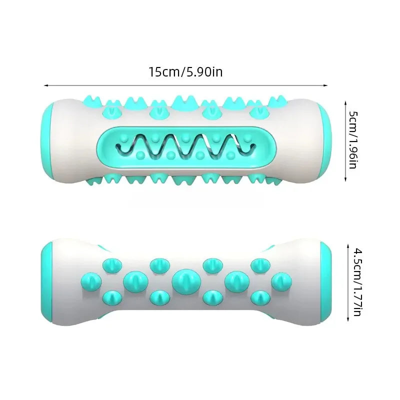 Dog Dental Chew Toy - TPR Silicone Tooth Cleaning Stick for Puppy Teething & Fresh Breath, 5 x 15 cm (2 x 5.9 in)