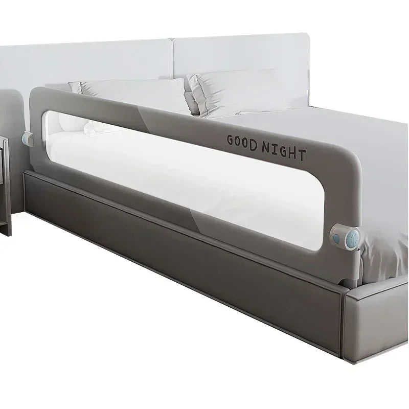 Foldable Baby Bed Rail Guard – Breathable Mesh Safety Barrier to Prevent Falls – Fits 1.2–2.0 m (47–79 in)